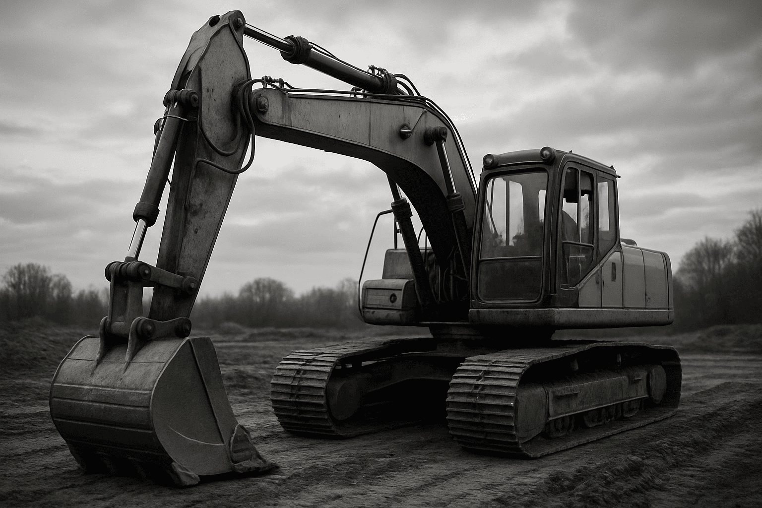 Baumaschine auf der Baustelle – Gutachten für Sonderfahrzeuge